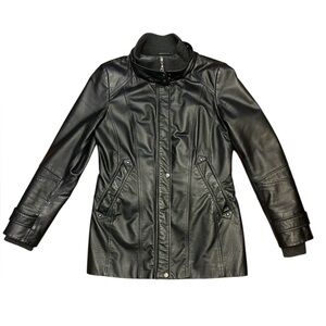 Danier leather winter jacket black size small